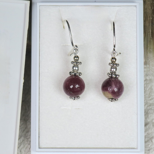 Korvakorut rubelliitti pinkki turmaliini RUB6 