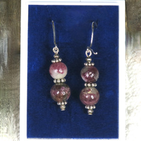 Korvakorut rubelliitti pinkki turmaliini RUB5 