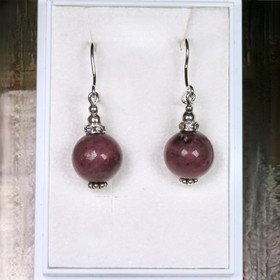 Korvakorut thuliitti, hopea- ja zirkonikoristein nro 3