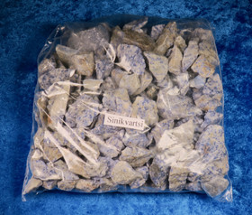 Sinikvartsi raaka, eri kokoisia 500g erä Brasilia