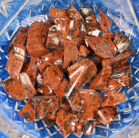 Mahonkiobsidiaani ruskea raaka, eri kokoisia 500g/erä