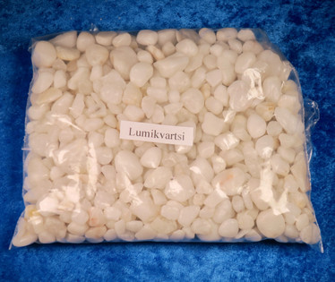Lumikvartsi S-M-koko rummutettu, ei kiillotettu 500g/erä