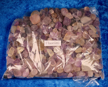 Fluoriitti S-M-koko rummutettu, ei kiillotettu  500g/erä  