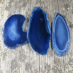 Akaattilevy sininen  45-65mm  S2-4