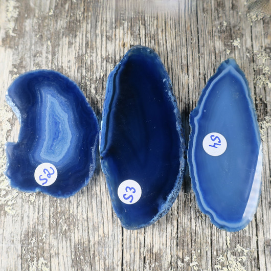 Akaattilevy sininen  45-65mm  S2-4