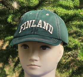 Lippis Finland, poro, vihreä suomilippis f13j