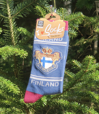 Nilkkasukat Suomen lippu original FINLAND, sininen, koko 40-45,  f17y