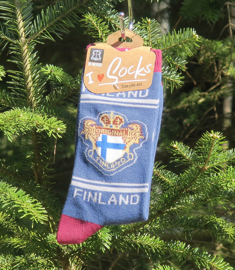 Nilkkasukat Suomen lippu original FINLAND, sininen, koko 40-45,  f17y