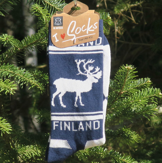 Nilkkasukat Poro, tummansininen/harmaa, koko 41-46 nro f17c