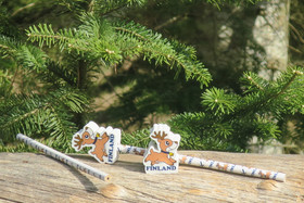 Lyijykynä ja pyyhekumi  Finland, poro