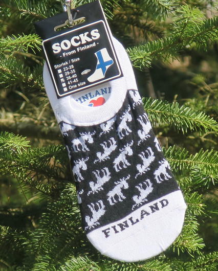 Sukat hirvi-Finland, mustavalkoinen koko 36-40 varreton malli