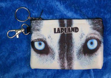 Kukkaro pussukka Huskyn silmät Finland-Lapland 8x11cm