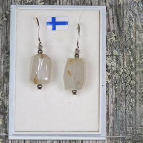 Korvakorut rutiilikvartsi, viistehiotut 28L