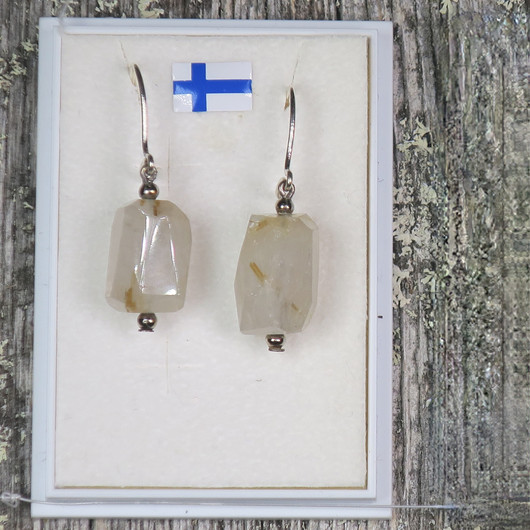 Korvakorut rutiilikvartsi, viistehiotut 28L