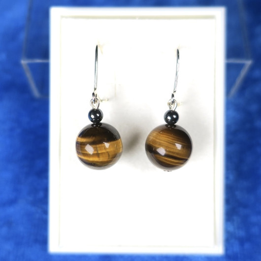 Korvakorut tiikerinsilmä 10mm