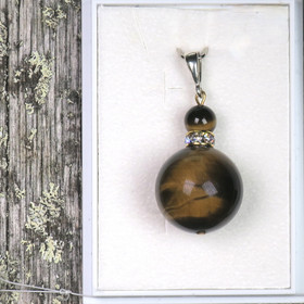 Riipus tiikerinsilmä zirkonikoristein