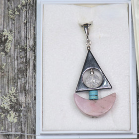 Riipus rodoniittilaiva turkoosi masto hematiittipurje RODO3