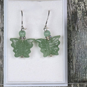 Korvakorut vihreä aventuriini perhonen 