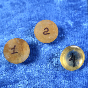 Kapussi sitriini 12mm pyöreä cabochon