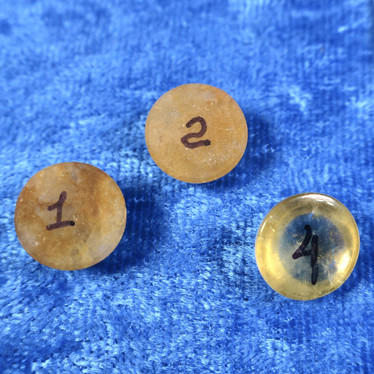 Kapussi sitriini 12mm pyöreä cabochon