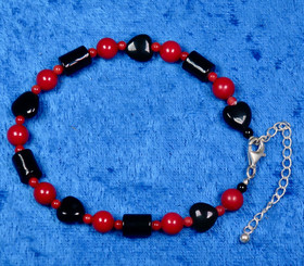 Rannekoru onyksi, helmiäinen ja akaatti Saara4