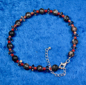 Rannekoru fossiilijaspis savukvartsi akaatti 20-25cm Fos88