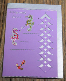 Postikortti Kihlaparille onnea, merihevoset ja ankkuri kih1