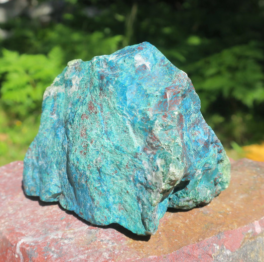 Krysokolla raaka iso 905g 10x9x8cm, Peru, komea yksilö