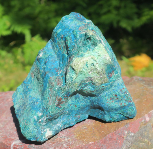 Krysokolla raaka iso 905g 10x9x8cm, Peru, komea yksilö