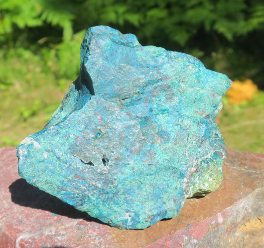 Krysokolla raaka iso 905g 10x9x8cm, Peru, komea yksilö