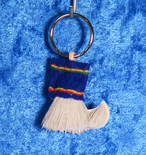 Avaimenperä poronkarvakenkä sininen  