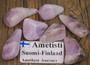 Ametisti rumpuhiottu 5-10g Yli-Luosto Suomi