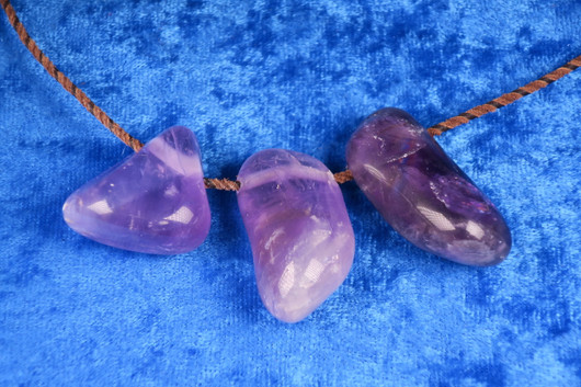 Riipus ametisti rumpuhiottu, porattu A-laatu Bolivia