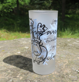 Juomalasi Timantti-poro, huurrettu drinkkilasi