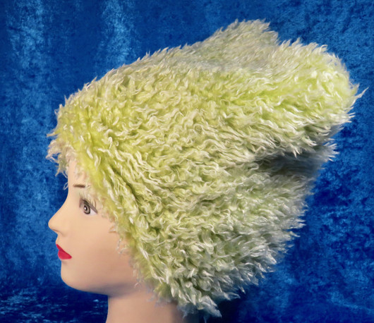 Hattu vuorillinen vihreä ihana pörröhattu lapsille kids