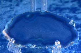 Akaattilevy sininen 68x35mm s17