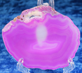 Akaattilevy pinkki 70x55mm nro p7