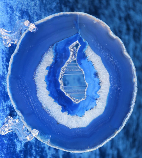 Akaattilevy sininen 70x80mm nro s14