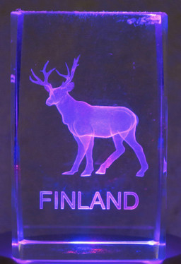 Kristallikuutio 8cm poro, Finland
