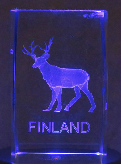 Kristallikuutio 8cm poro, Finland