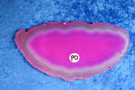 Akaattilevy pinkki 90x50mm nro PO