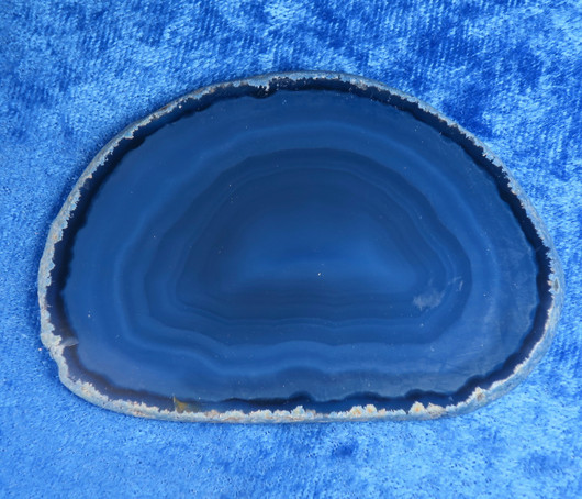 Akaattilevy sininen 80x55mm nro SN