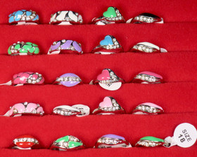 Sormus koko 18mm timanttijäljitelmät