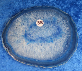 Akaattilevy sininen 80x67mm nro SR