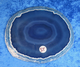 Akaattilevy sininen 80x67mm nro ST