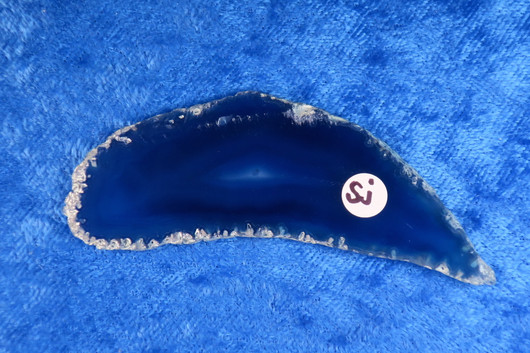 Akaattilevy sininen 75x25mm nro SJ