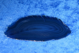 Akaattilevy sininen 82x33mm nro SL