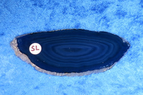 Akaattilevy sininen 82x33mm nro SL