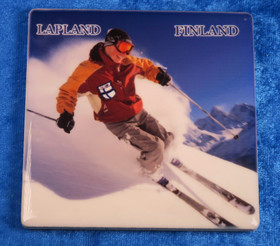 Lasinalunen-magneetti laskettelija