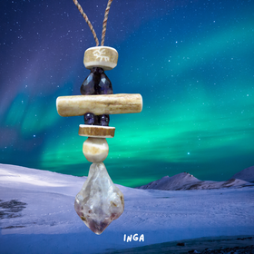 Riipus poronsarvia ja ametistit INGA 